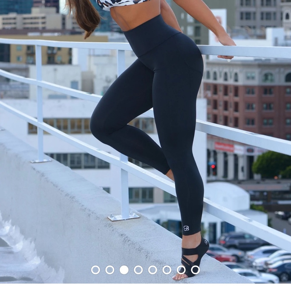 Bombshell sportswear Shape leggings and a size small color is denim blue.